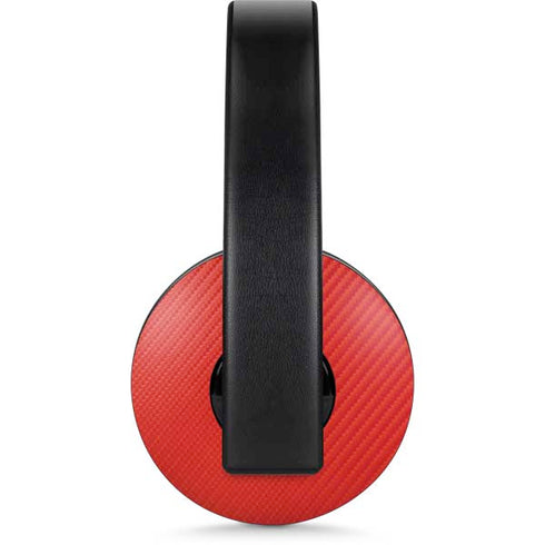 Red Carbon Fiber Specialty Material PlayStation 4 Gold Wireless Headset Skin