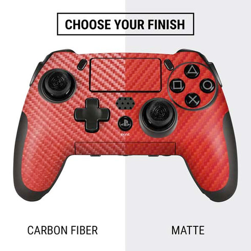 Red Carbon Fiber Specialty Material PlayStation Scuf Vantage 2 Controller Skin