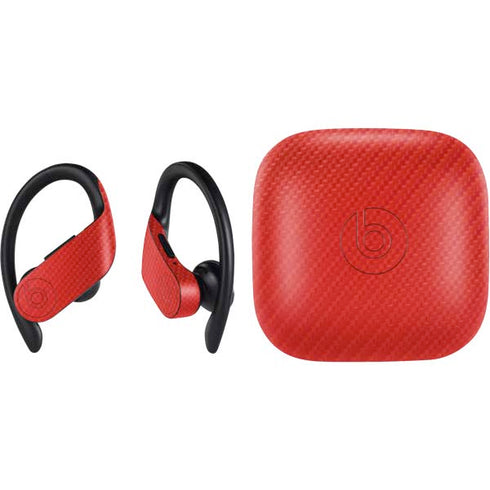 Red Carbon Fiber Specialty Material PowerBeats Pro Skin
