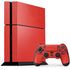 Red Carbon Fiber Specialty Material PS4 Console and Controller Bundle Skin