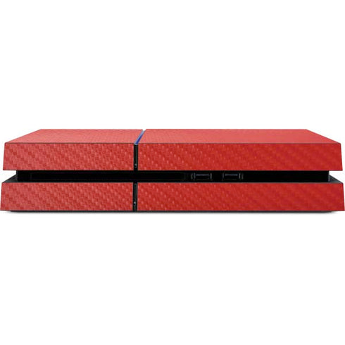 Red Carbon Fiber Specialty Material PS4 Console Skin