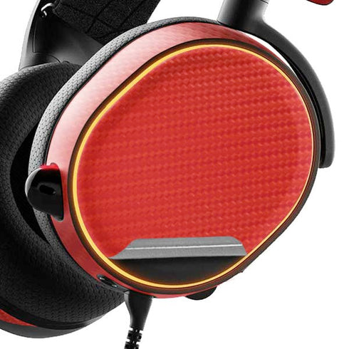 Red Carbon Fiber Specialty Material SteelSeries Arctis 5 Skin