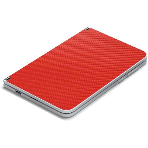 Red Carbon Fiber Specialty Material Surface Duo Skin