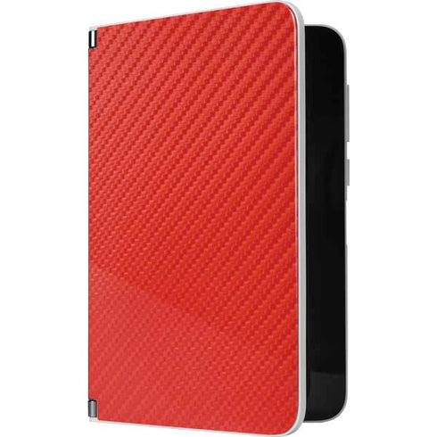 Red Carbon Fiber Specialty Material Surface Duo Skin