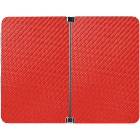 Red Carbon Fiber Specialty Material Surface Duo Skin