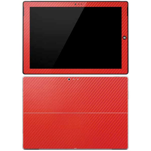 Red Carbon Fiber Specialty Material Surface Pro 3 Skin