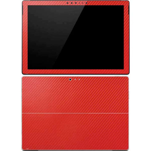 Red Carbon Fiber Specialty Material Surface Pro 4 Skin