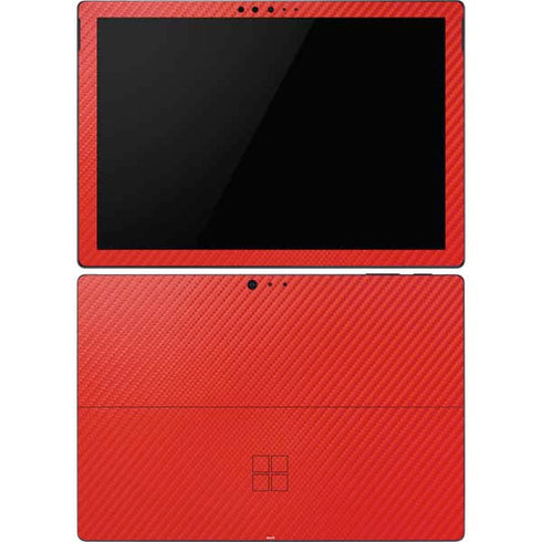 Red Carbon Fiber Specialty Material Surface Pro 6 Skin