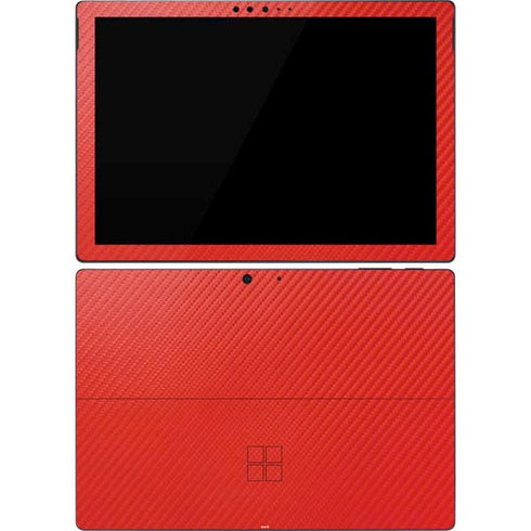 Red Carbon Fiber Specialty Material Surface Pro 7 Skin