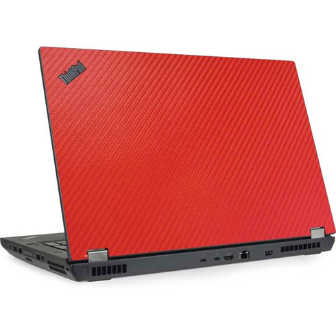 Red Carbon Fiber Specialty Texture Material Lenovo ThinkPad Skin