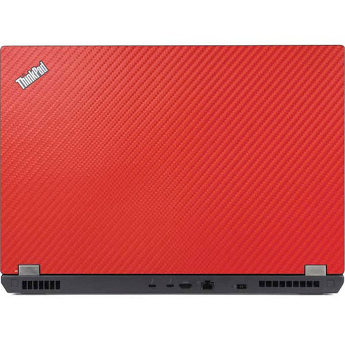 Red Carbon Fiber Specialty Texture Material Lenovo ThinkPad Skin
