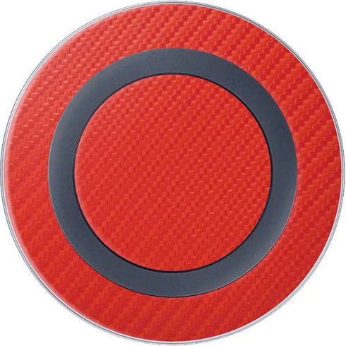 Red Carbon Fiber Specialty Material Wireless Charger Skin