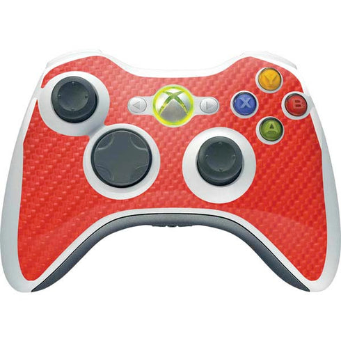 Red Carbon Fiber Specialty Material Xbox 360 Wireless Controller Skin