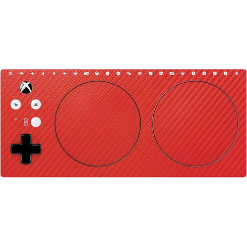 Red Carbon Fiber Specialty Material Xbox Adaptive Controller Skin