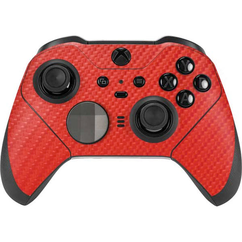 Red Carbon Fiber Specialty Material Xbox Elite Wireless Controller Series 2 Skin