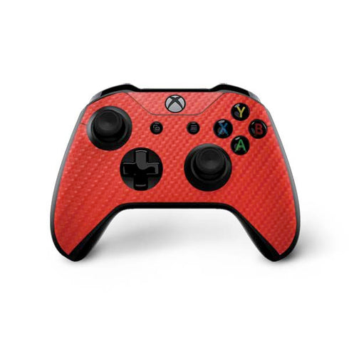 Red Carbon Fiber Specialty Material Xbox One X Controller Skin