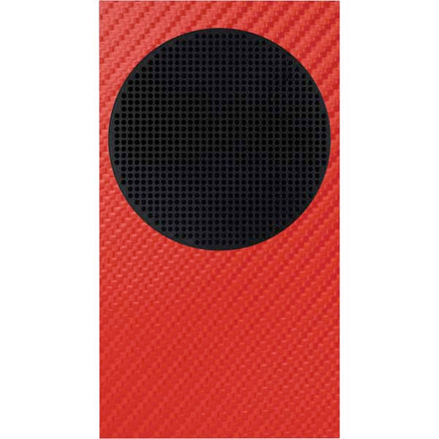 Red Carbon Fiber Specialty Material Xbox Series S Console Skin