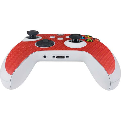 Red Carbon Fiber Specialty Material Xbox Series S Controller Skin