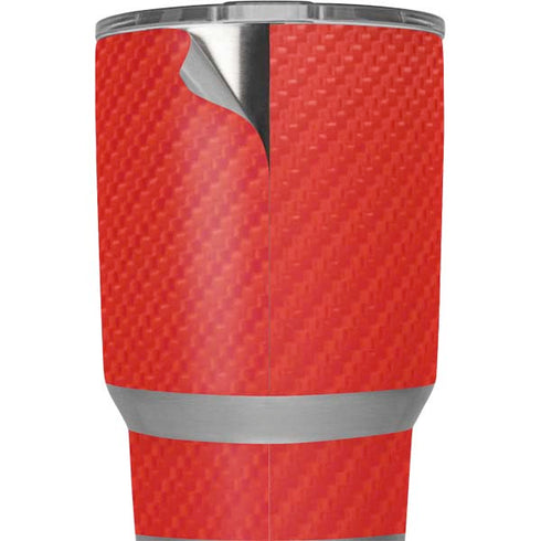 Red Carbon Fiber Specialty Texture Material Yeti 20oz Tumbler Skin