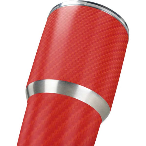 Red Carbon Fiber Specialty Texture Material Yeti 30oz Rambler Tumbler Skin