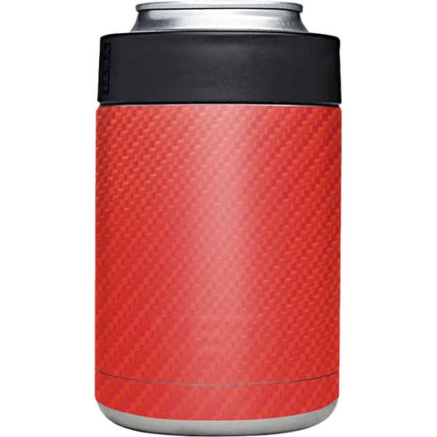 Red Carbon Fiber Specialty Material Yeti Colster Can Insulator Skin