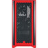 Red Solid Corsair 4000D Tempered Glass Mid-Tower ATX Case Skin