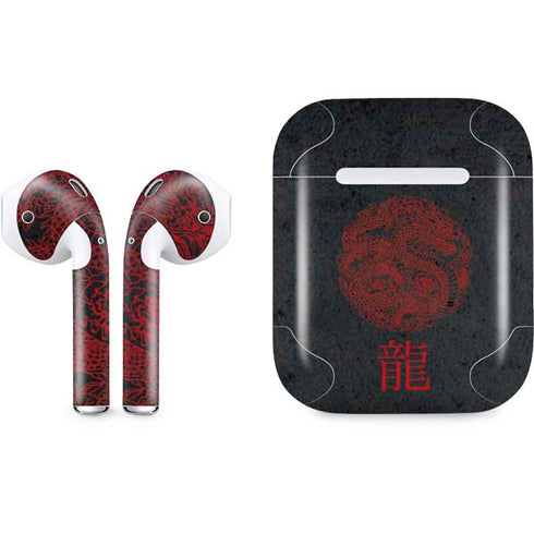 Red Dragon Apple AirPods Skin