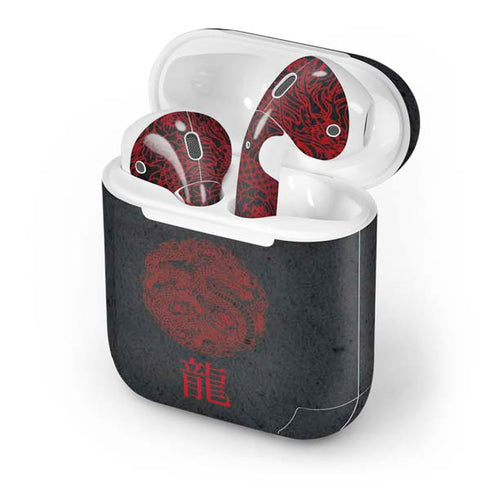 Red Dragon Apple AirPods Skin