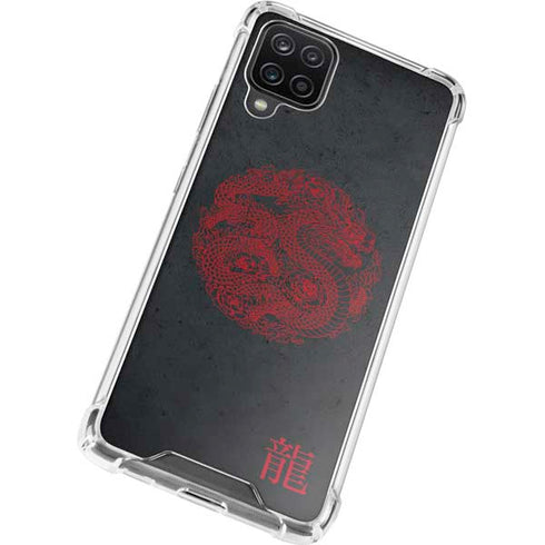Red Dragon Galaxy A12 Clear Case