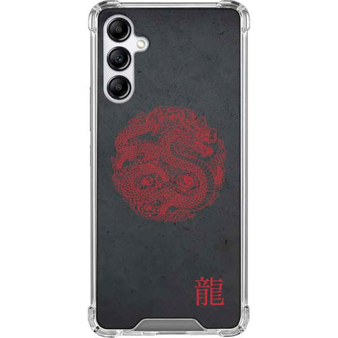 Red Dragon Galaxy A15 5G Clear Case