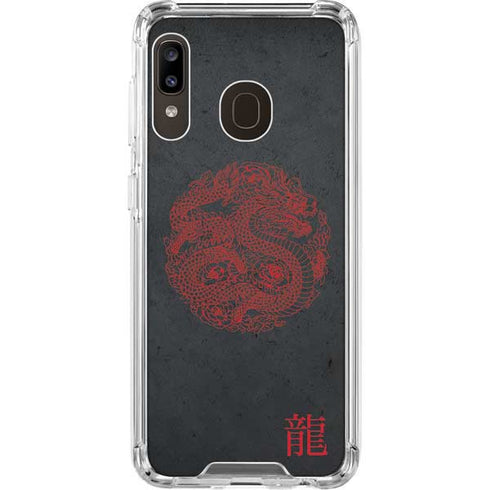 Red Dragon Galaxy A30 Clear Case