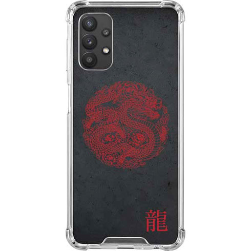 Red Dragon Galaxy A32 5G Clear Case