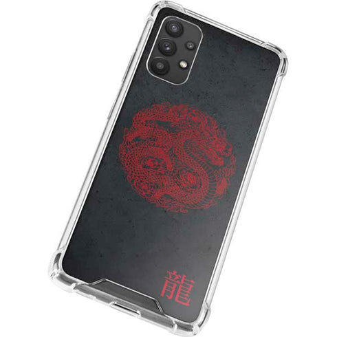 Red Dragon Galaxy A32 5G Clear Case