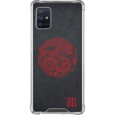 Red Dragon Galaxy A51 5G Clear Case