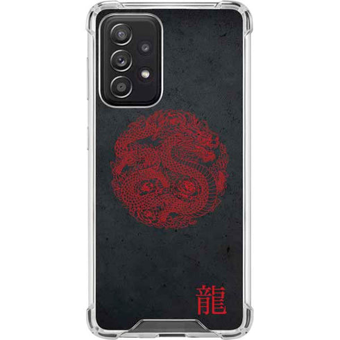 Red Dragon Galaxy A52 5G Clear Case