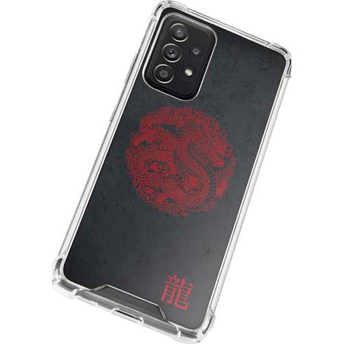 Red Dragon Galaxy A52 5G Clear Case