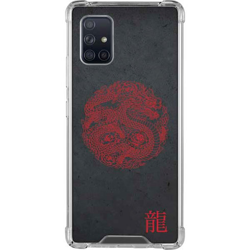 Red Dragon Galaxy A71 5G Clear Case
