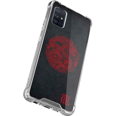 Red Dragon Galaxy A71 5G Clear Case