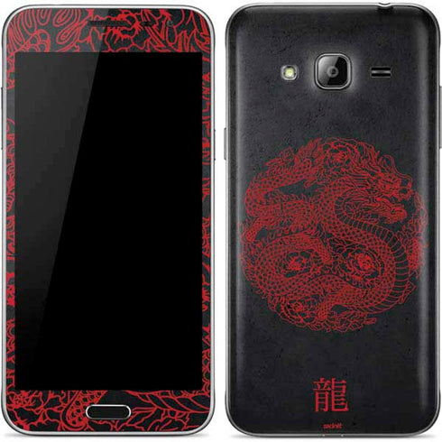 Red Dragon Galaxy J3 Skin