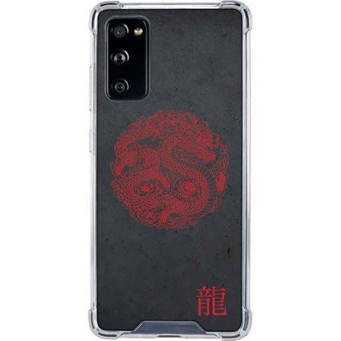 Red Dragon Galaxy S20 FE Clear Case