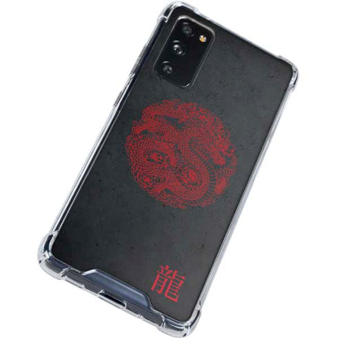 Red Dragon Galaxy S20 FE Clear Case