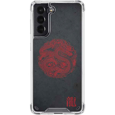 Red Dragon Galaxy S21 5G Clear Case