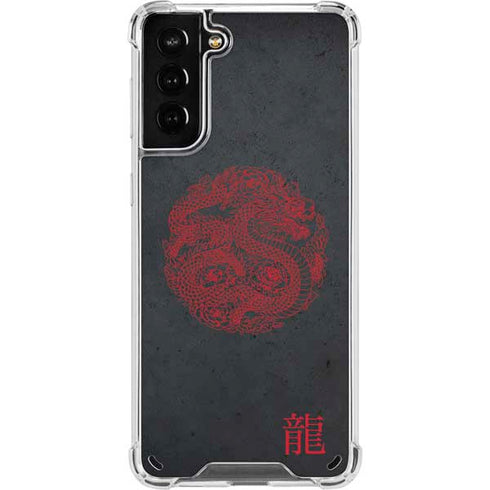 Red Dragon Galaxy S21 Plus 5G Clear Case