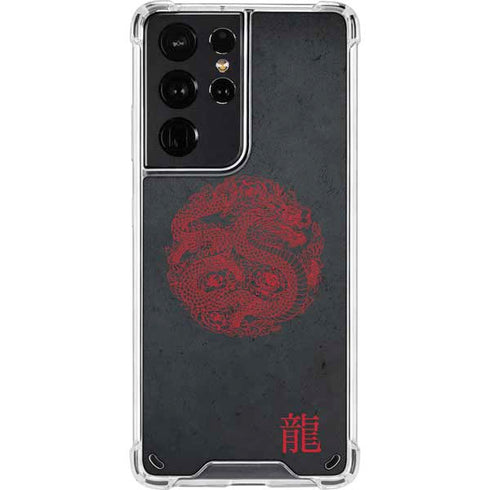 Red Dragon Galaxy S21 Ultra 5G Clear Case