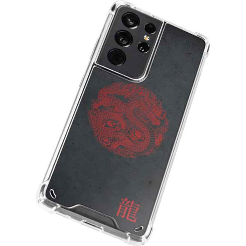 Red Dragon Galaxy S21 Ultra 5G Clear Case