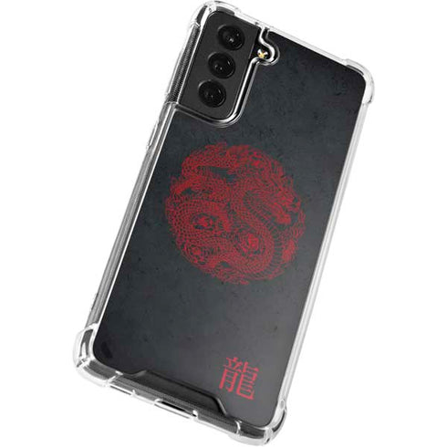 Red Dragon Galaxy S22 Plus Clear Case