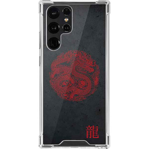 Red Dragon Galaxy S22 Ultra Clear Case