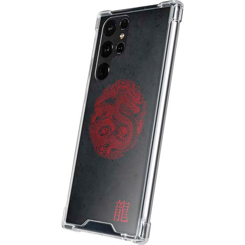 Red Dragon Galaxy S22 Ultra Clear Case