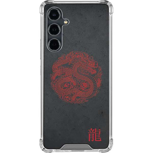 Red Dragon Galaxy S23 FE Clear Case