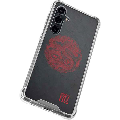 Red Dragon Galaxy S23 FE Clear Case